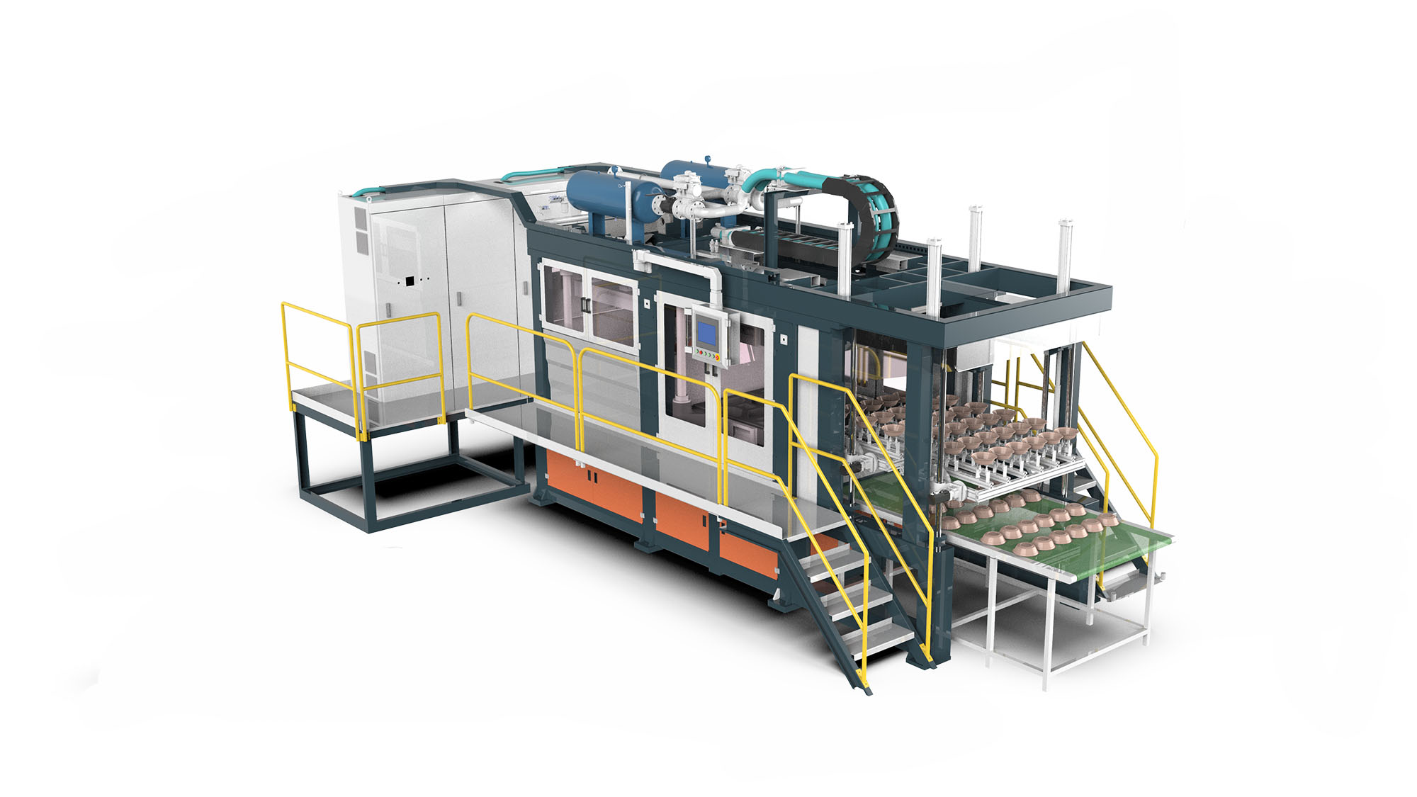 HM-ZX1614 Automatic Molded Pulp Tray Forming machine
